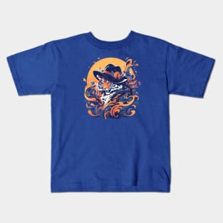 A fancy tigress ready for the summer Kids T-Shirt